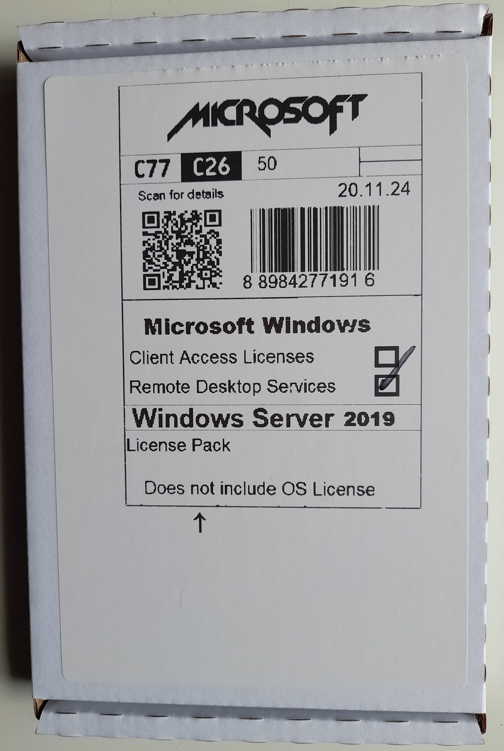 Microsoft Windows Server 2022 & 2019 User Remote Desktop Service RDS & User CALs