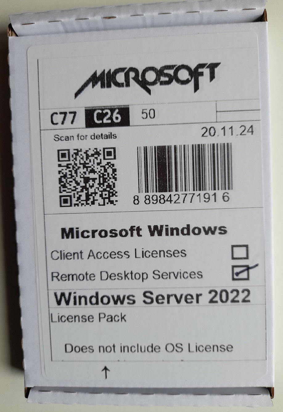 Microsoft Windows Server 2022 & 2019 User Remote Desktop Service RDS & User CALs