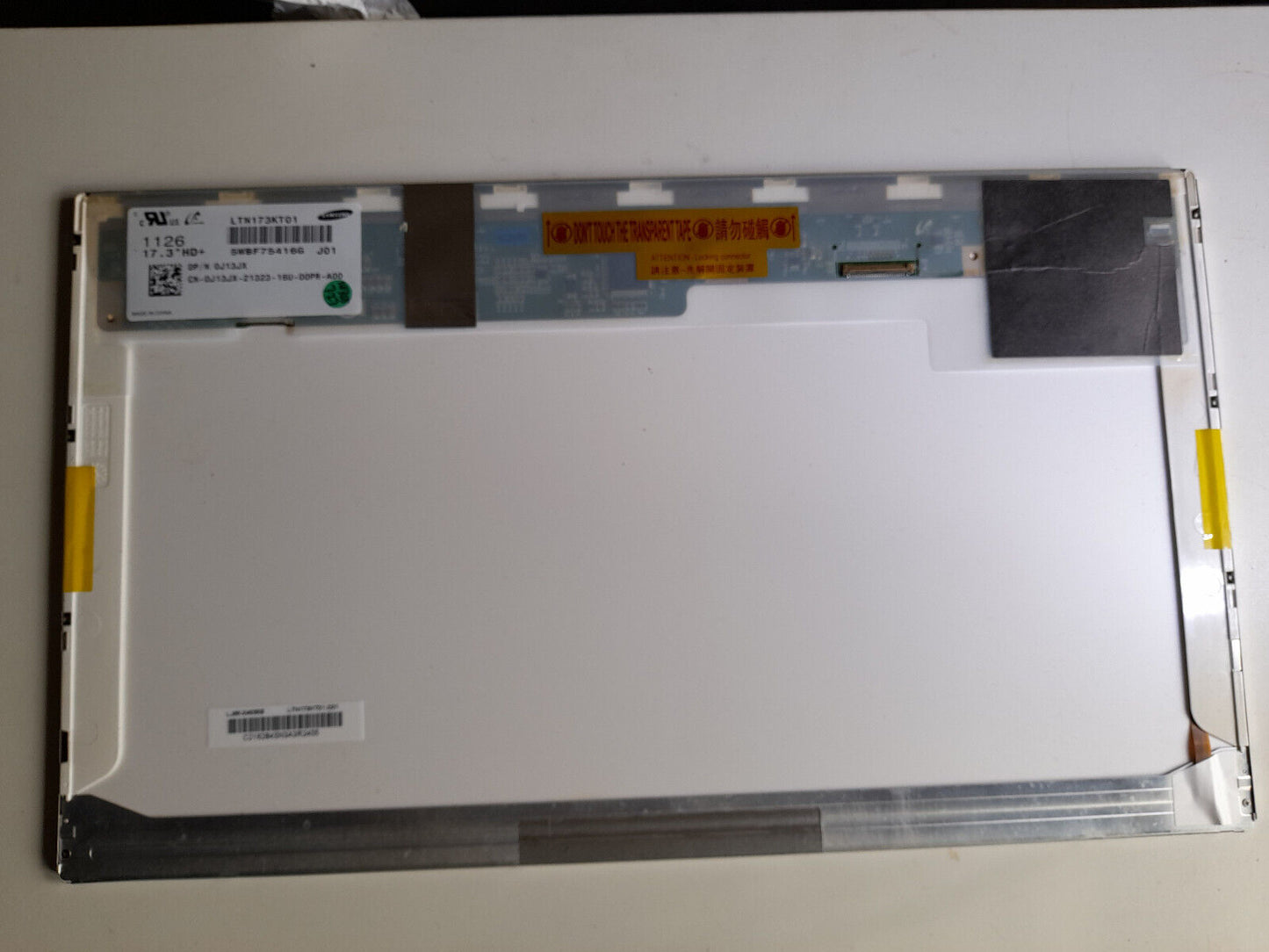 Samsung LTN173KT01 17.3" HD+ Laptop LCD Screen | 5WBF75416G J01 | 0J13JX