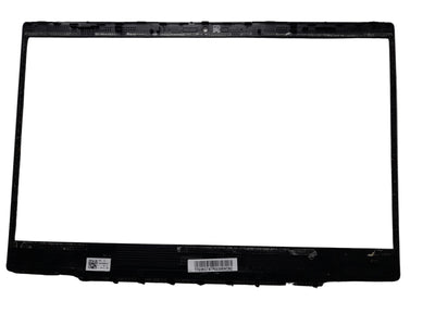 Black laptop screen frame on a white background
