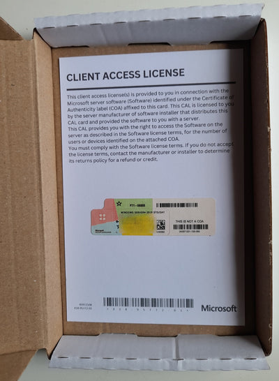 Microsoft Windows Server RDS CALs 50 License Box – Front View 2019 rds