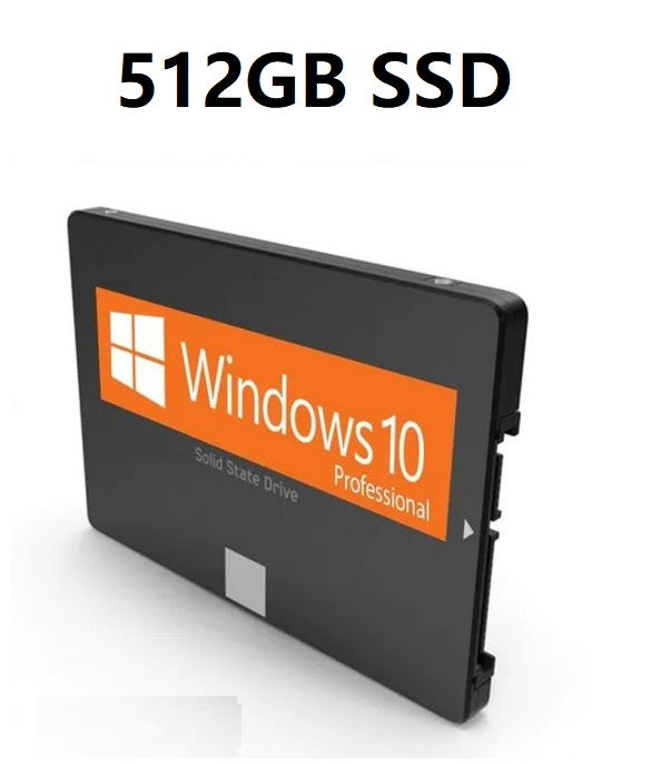 512GB Pre-Installed 2.5" SSD Windows 10 Pro Laptop + PC Hard Drive | SATA3 New