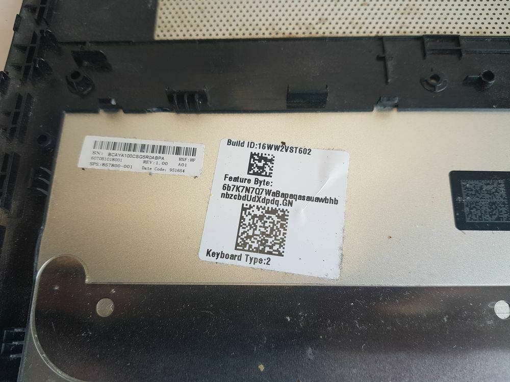 hp ENVY 15-AS 15-as050sa 15.6 LOWER BASE COVER LID | 6070b1018001 | 857800-001