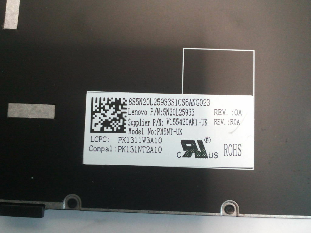 Lenovo idealPad 110 17.3" Series Keyboard UK / 5N20L25933 / PK131NT2A10