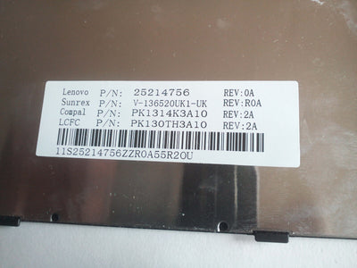 Lenovo IdeaPad G50-30 G50-80 UK Keyboard 25214756 | PK1314K3A10 REV: 2A