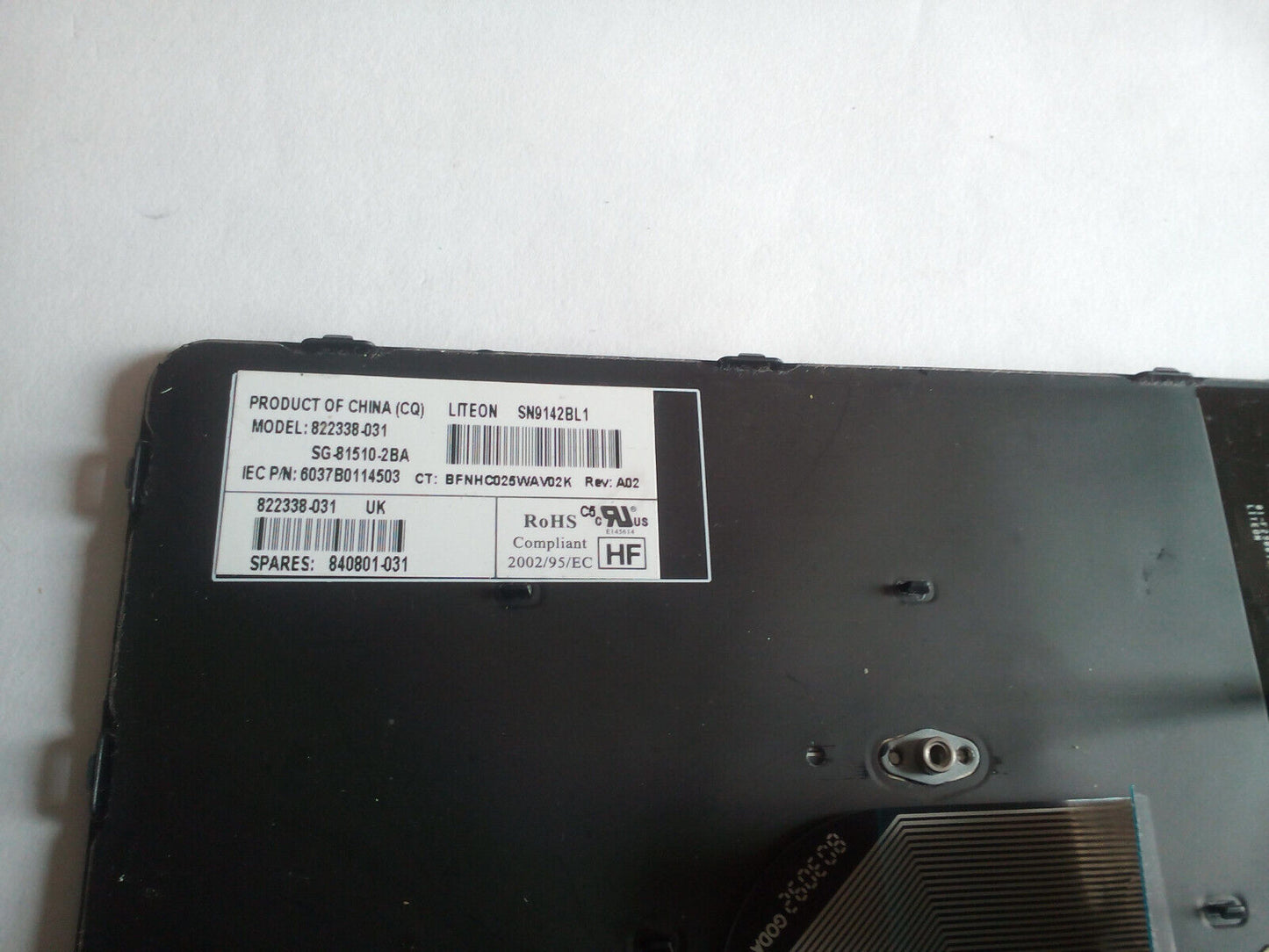 HP Probook 640-G2 14" Laptop Backlit Keyboard UK 822338-031 840801-031 SN9142BL1