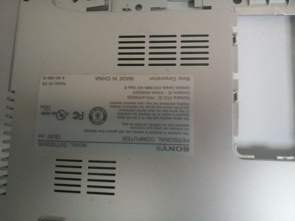 Sony Vaio T Series Ultrabook SVT13 SVT131A11L ORIGINAL LOWER BOTTOM COVER CASE