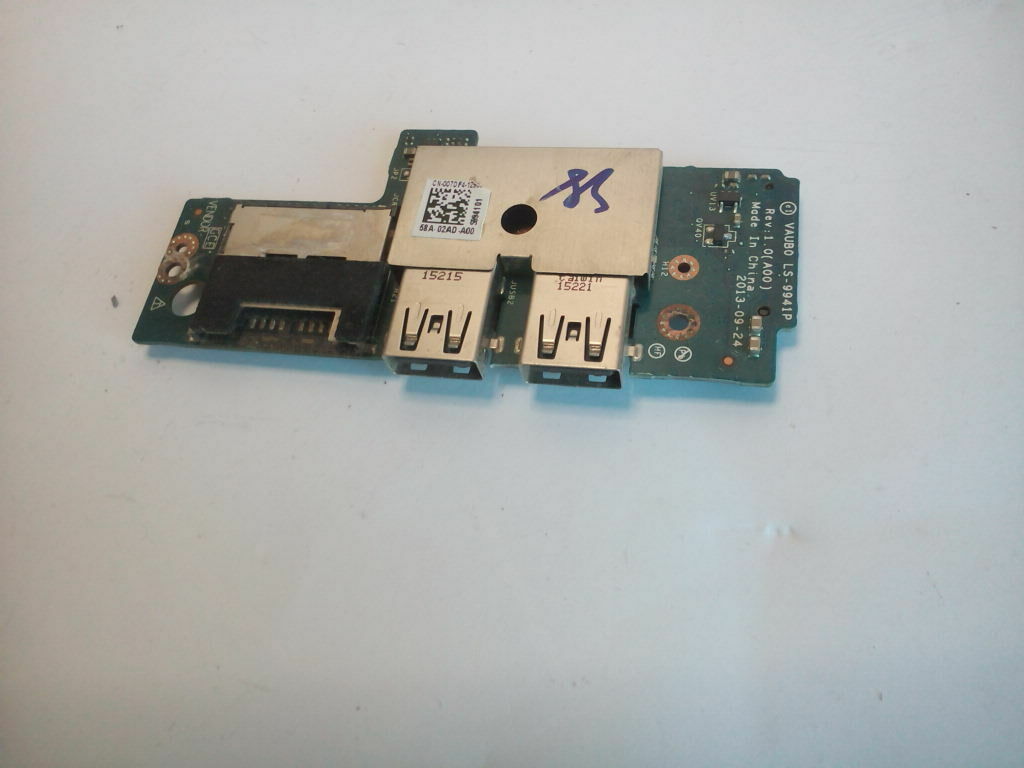 DELL PRECISION M3800 15.6" LAPTOP USB SD READER BOARD / LS-9941P / 007DF4