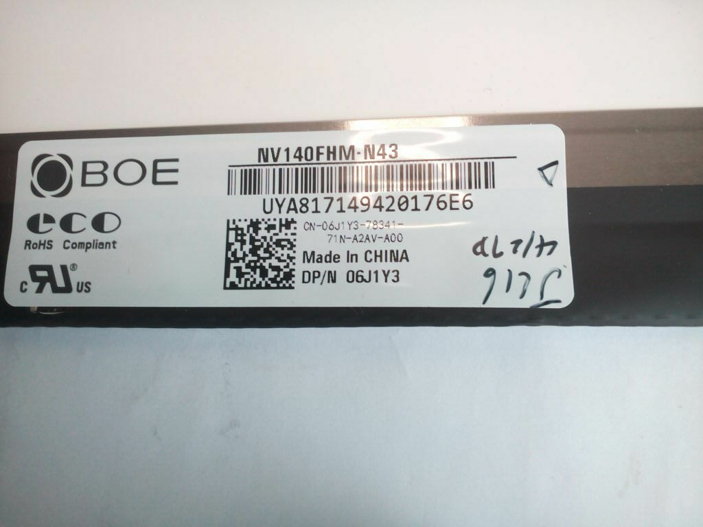 DELL LATITUDE E7470 14" DISPLAY LED LCD SCREEN FULL HD 30 PIN | NV140FHM-N43