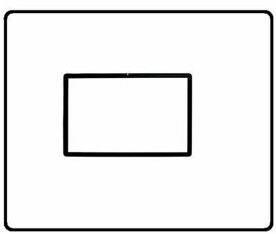 APPLE IMAC 24" A1225 2008 LCD SCREEN GLASS BEZEL SURROUND / 922-8469