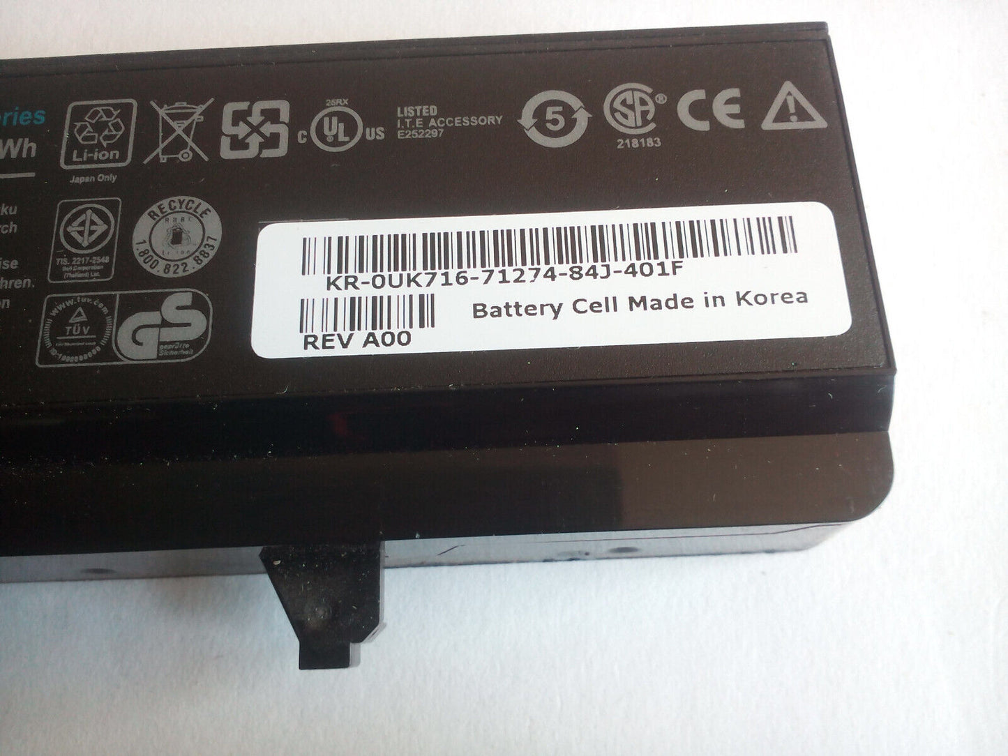 Dell Inspiron 17" 1750 Li-ion Battery Type RN873 11.1V 56Wh GW240 5200mAh