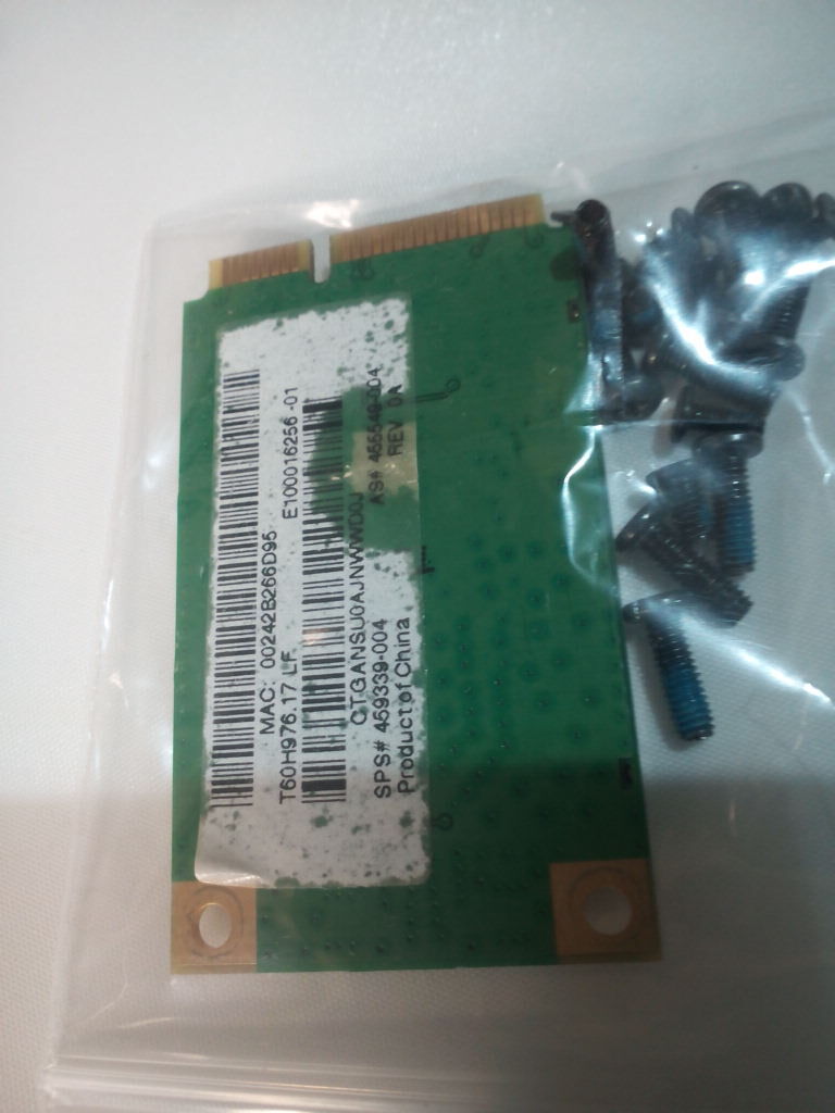 Hp G60 G60-214EM 15.6" Laptop Complete Set Of Screws & Wifi Wireless Card
