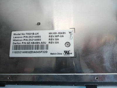 LENOVO FLEX 2-15 (20405) 15.6" KEYBOARD UK | 25214665 | 9Z.NB4BN.A0U | T6G1B-UK