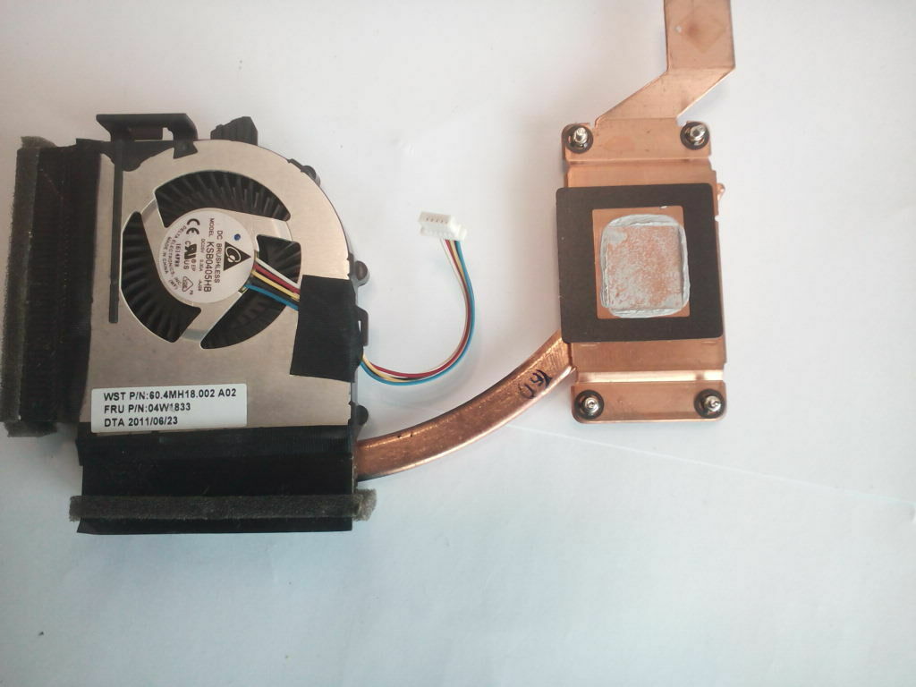 LENOVO THINKPAD EDGE 15.6" E525 HEATSINK & CPU FAN | 04W1833 60.4MH18.002