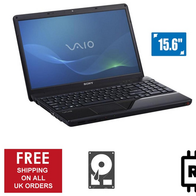 Sony Vaio VPCEB3J1E 15.6" i3 M370 2.40GHz, 8GB 120GB SSD Win 11 Pro Webcam Laptop