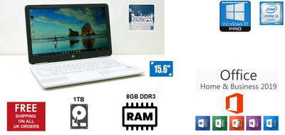 hp 15-ab269sa i3-5157U 2.50GHz 8GB Webcam HDMI W11 Pro Laptop