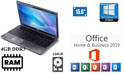 Cheap ACER ASPIRE 5336 LAPTOP C2D 2.10GHz 8GB 120GB HDD HDMI WEBCAM W11 PRO