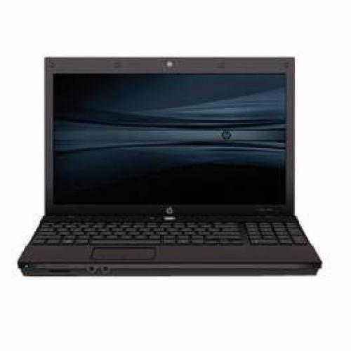 HP Probook 4510s laptop with a black color scheme, featuring a screen, keyboard, and visible webcam.