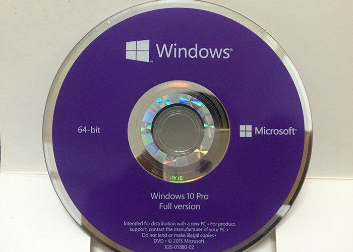 Microsoft Windows 10 Pro Professional 64 Bit Genuine OEM DVD | FQC-08930