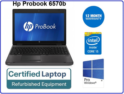 hp Probook 6570b 15.6" i5-3230M 2.60GHz 8GB 128GB SATA Business Laptop W11 PRO