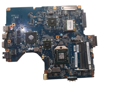 Computer motherboard on a white background