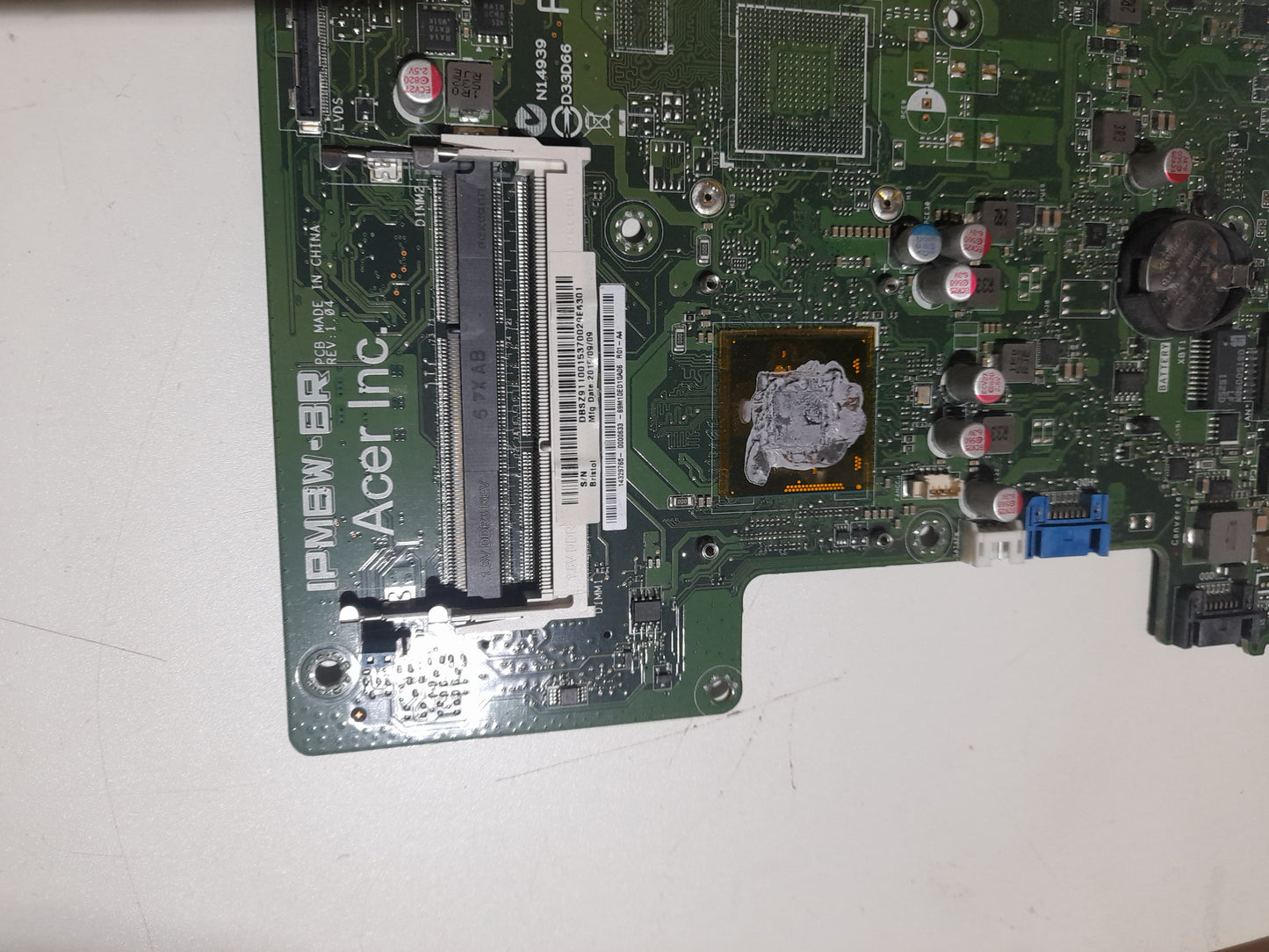 Acer ZC-700 AIO PC Motherboard & CPU IPMBW-BR Celeron N3150 Windows 10 In BIOS