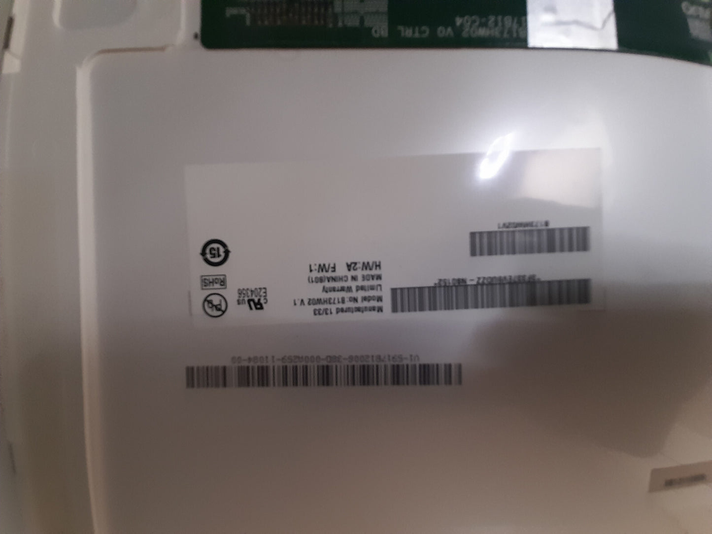 AU Optronics B173HW02 V.1 17.3" LED 40 Pin Laptop Screen Widescreen Matte