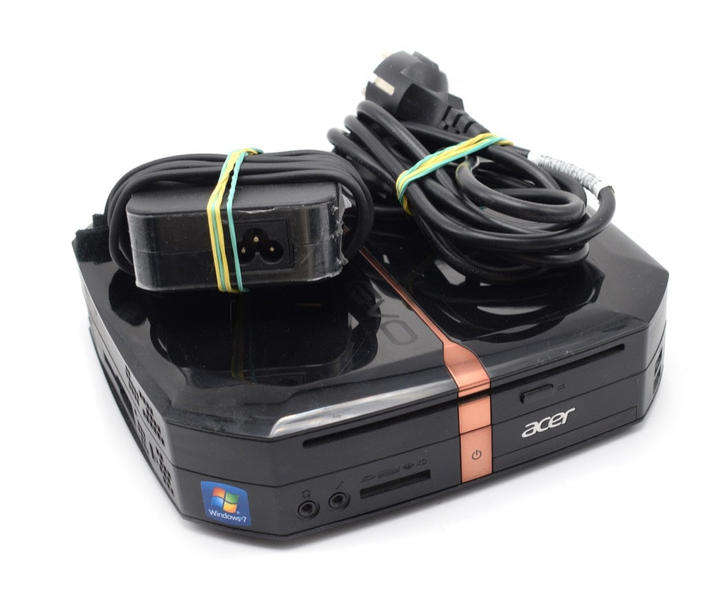 Acer Revo 70 Mini Desktop PC with power supply and plug