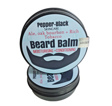 Load image into Gallery viewer, Ale, Oak Bourbon &amp; Rich Tobacco - 100% Natural Beard Balm Sented Medium Hold Tame Facial Hair Conditioning
