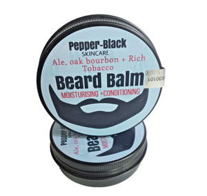 Ale, Oak Bourbon & Rich Tobacco - 100% Natural Beard Balm Sented Medium Hold Tame Facial Hair Conditioning