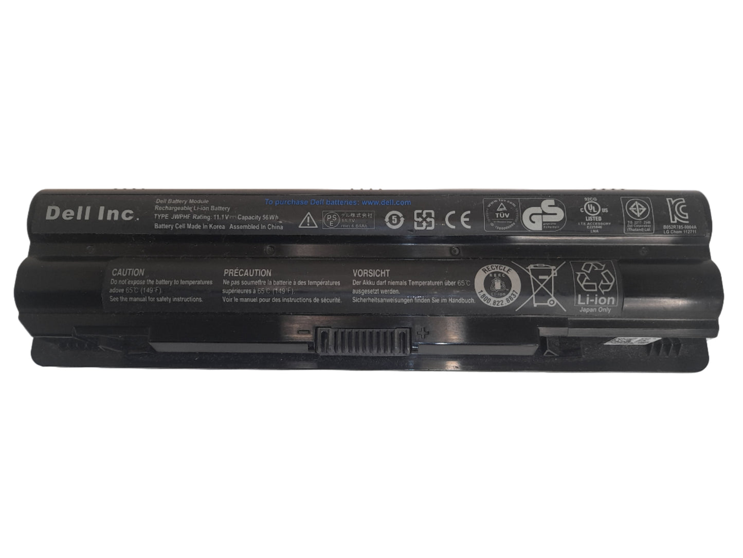 Dell XPS 15 L502x 15.6" BATTERY TYPE: JWPHF 11.1V Capacity 56Wh
