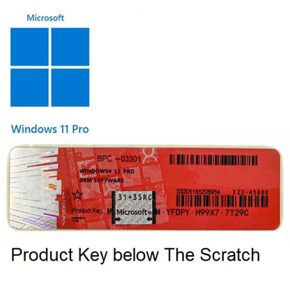 30x Microsoft Windows 11 / Home / Pro Professional 11 COA License Sticker OEM