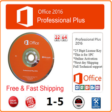 Load image into Gallery viewer, Microsoft Office Professional Plus 2016. 1 PC 32/64bit ( DVD &amp; License ) 1-5 PCs
