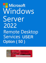 Load image into Gallery viewer, Microsoft Windows Server 2022 DataCenter 16 Cores 64Bit + Option 50 RDS + 50 USER CALs
