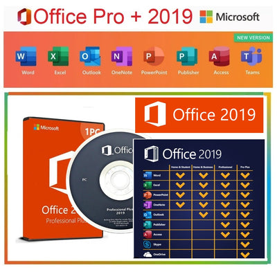 Microsoft Office 2019 Professional Plus For Windows | DVD Version