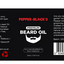 Pepper-Black's 100% Natural Beard Oil Facial Hair Conditioning - 20ml