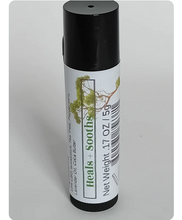 Load image into Gallery viewer, Pepper-Black&#39;s CBD Lip Balm Kind &amp; Soothing Tea Tree Eucalyptus Pepper Mint Vitamin E
