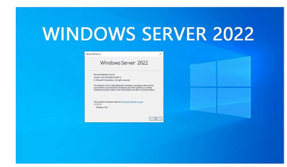 Microsoft Windows server 2022 datacenter 48 Core DVD & License COA + Unlimited Cals