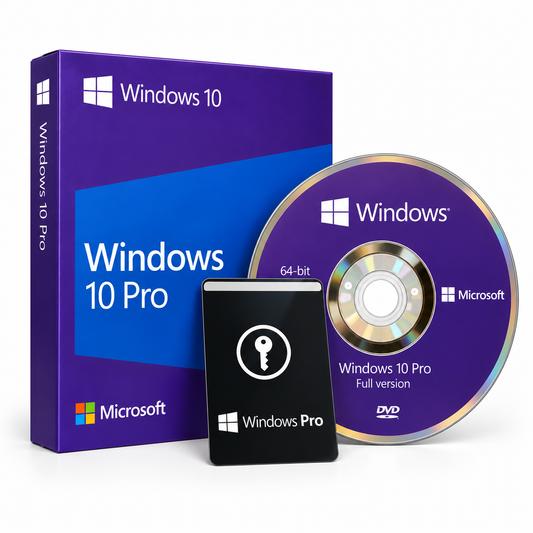 Microsoft Windows 10 Pro 64-Bit OEM – Genuine Installation DVD