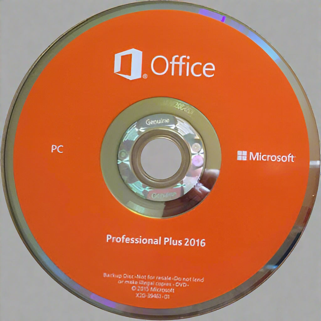 Microsoft Office Professional Plus 2016. 1 PC 32/64bit ( DVD & License ) 1-5 PCs