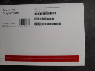 Windows Server 2025 Standard OEM Pack – DVD & COA