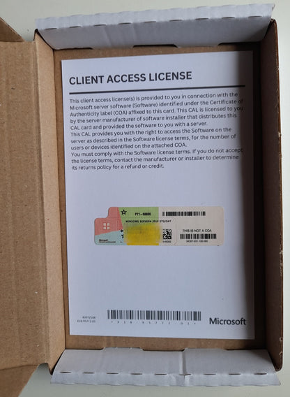 Microsoft Windows Server RDS CALs 50 License Box – Front View 2019