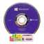 Windows 10 Pro installation disc with Microsoft logo on a white background