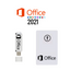 USB drive and packaging with Microsoft Office 2021 branding on a white background