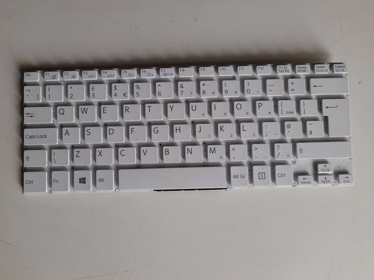 Sony Vaio SVF1421E2EW SVF142C29M White Keyboard UK