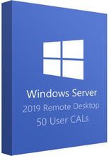 Load image into Gallery viewer, 1x Microsoft Windows Server 2019 Standard/Datacenter RDS (Remote Desktop Services ) USER CALs ( Option 50 )
