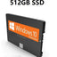 512GB Pre-Installed 2.5" SSD Windows 10 Pro Laptop + PC Hard Drive | SATA3 New