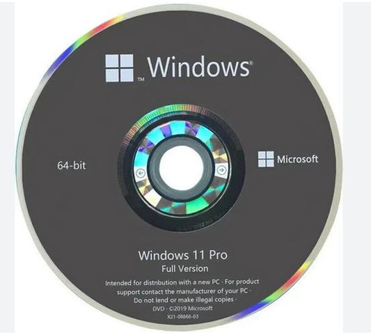 Windows 11 Pro installation disc on a white background