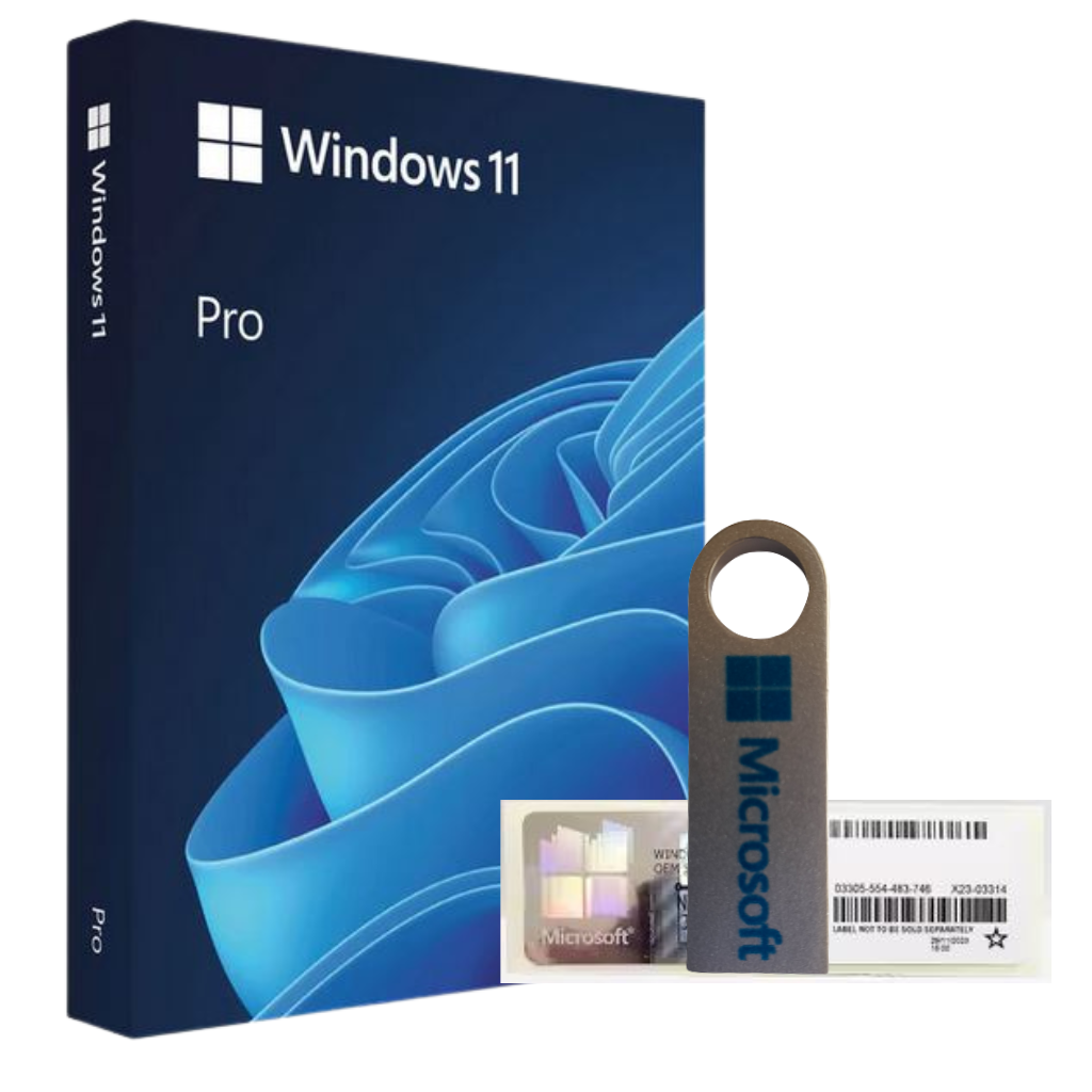 Microsoft Windows 11 Pro Professional USB + License Key COA Sticker | 1PC
