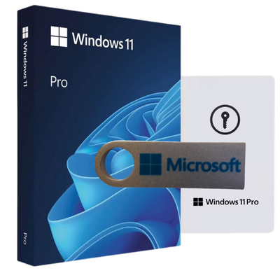 Microsoft Windows 11 Pro Professional USB + License Key Card | 1PC